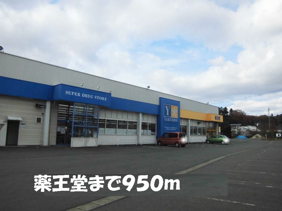近くの薬王堂まで950m（徒歩12分）