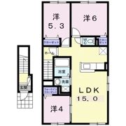 YHアジュール コリーヌの間取り画像