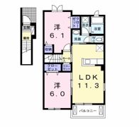 エテルノ ガーデン Ⅱの間取り画像