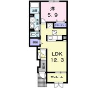 エンブレイス Bの間取り画像