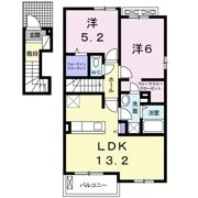クレスト ヴィラⅡの間取り画像