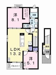 ノーブル グラス Ⅰの間取り画像