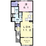 ケイ・ハイノ Ⅱ棟の間取り画像