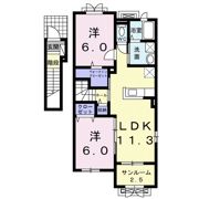 ヴィントプラッツⅠの間取り画像