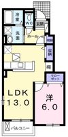 ラフィーネ花之岡の間取り画像