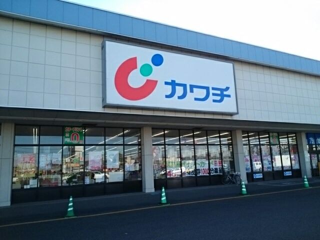 近くのカワチ栃木インター店まで600m（徒歩8分）