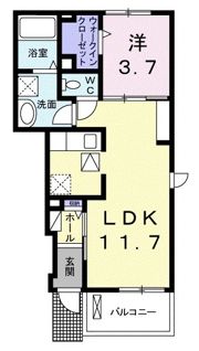 クレメント ヴィラ Ⅱの間取り画像