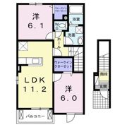 第5レジデンス朝日Aの間取り画像