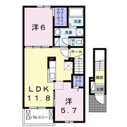 ファミール際波Ⅱの間取り画像