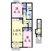 ベルアルモニーⅡの間取り画像