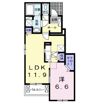 レジデンス本町 Cの間取り画像