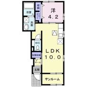 コースト ルルド Ⅱの間取り画像