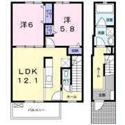 エンテラス池内 Aの間取り画像