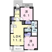 ヴィーナスⅡの間取り画像