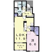 エルヴィータ八女 Aの間取り画像