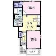 エスペランサ木原Bの間取り画像