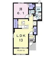 ソリジェ Aの間取り画像