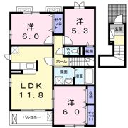 Villa Y Ⅲの間取り画像