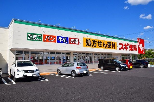 近くのスギ薬局平手店まで450m(徒歩6分)
