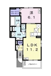 コンフォート西鶉 Ⅰの間取り画像