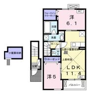 コンフォート西鶉 Ⅱの間取り画像