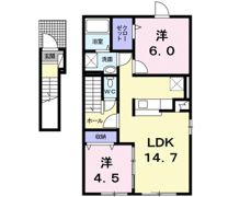 プラシーボシッタBの間取り画像