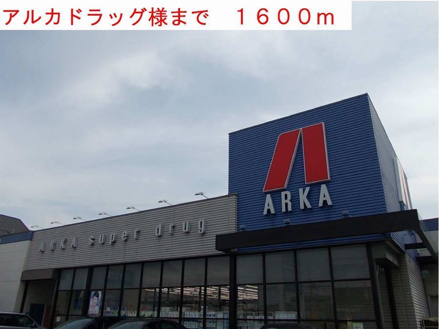 近くのアルカドラッグまで1,600m(徒歩20分)