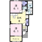 ブランシェスAの間取り画像