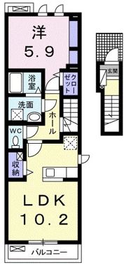 フラン・メゾン Aの間取り画像