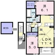ビオーラ 金剛 Aの間取り画像