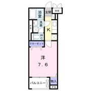 ヴィルヌーヴ 宇津木の間取り画像