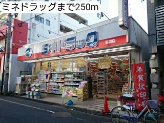 近くのドラッグストアまで250m（徒歩4分）