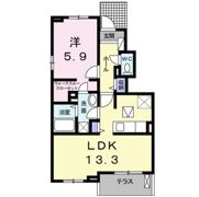 エルヴィータ Bの間取り画像