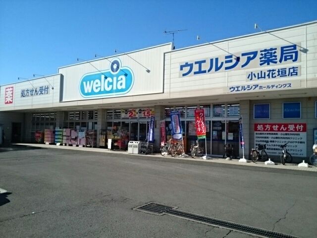 近くのウエルシア小山花垣店まで1,100m（徒歩14分）