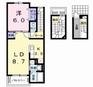 エレガント郡山 Ⅱの間取り画像