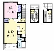 エレガント郡山 Ⅱの間取り画像