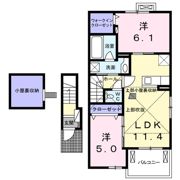 ヴァン ヴェールⅠの間取り画像