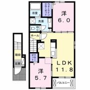 エフォートレス 八万の間取り画像
