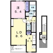 シトラセイト泉佐野中町Bの間取り画像
