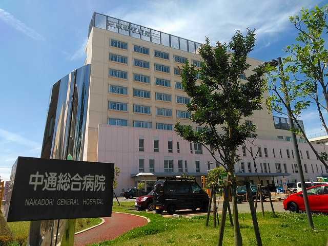 近くの中通総合病院まで1,200m（徒歩15分）