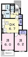 プリムヴェール Ⅰの間取り画像