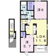 ルミエール上松の間取り画像