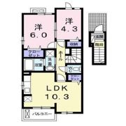 ブランシュ プロスペレAの間取り画像