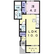 ノースランドB棟の間取り画像