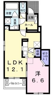 サニーガーデン Bの間取り画像