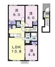 メゾン五稜郭 1番館の間取り画像