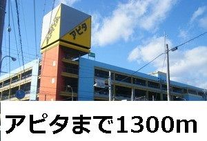 近くのアピタまで1,300m(徒歩17分)