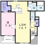ルミナス 大和高田Aの間取り画像