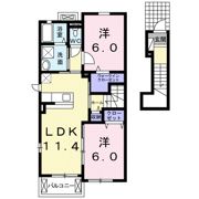 ルミナス 大和高田Bの間取り画像