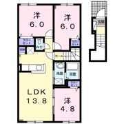 メゾン東陽Ⅱの間取り画像